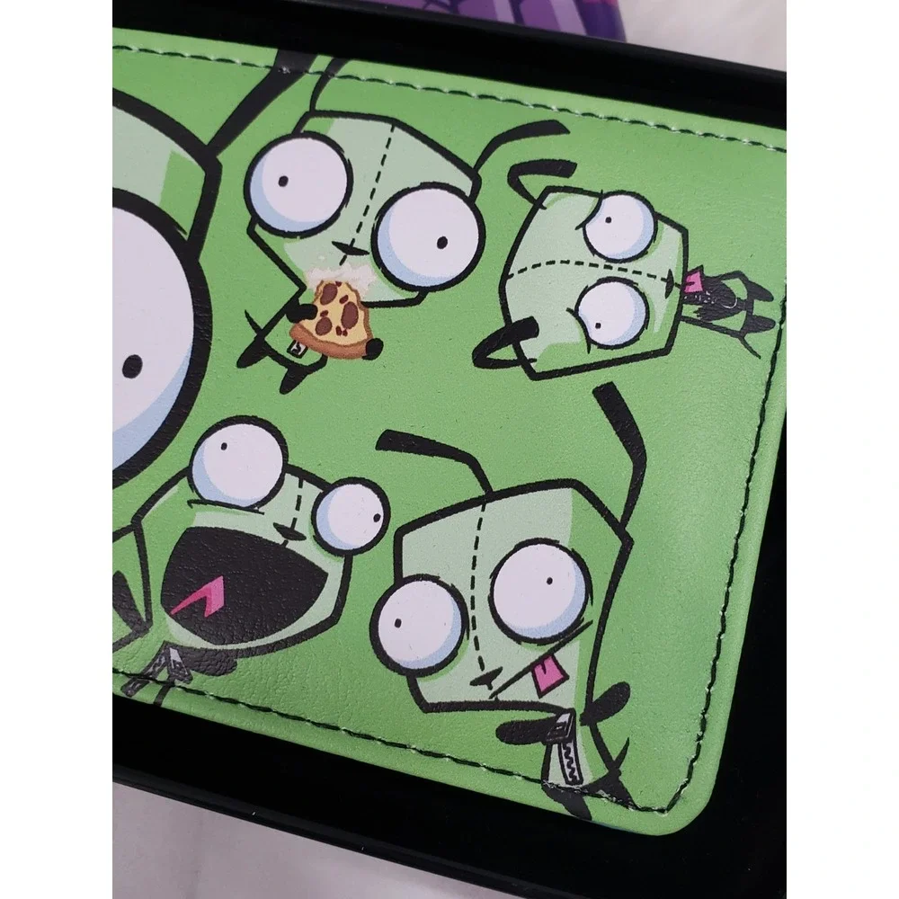 NEW NICKELODEON INVADER ZIM BI-FOLD WALLET & METAL‎ TIN CASE STORAGE BOX
